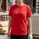 Chili Red Women's Regular Fit Cotton Tee