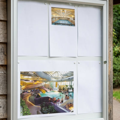 6x A4 Single-Sided Outdoor Poster Case – Aluminium Frame