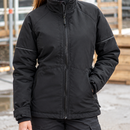 Women's Insulated Work Jacket with Reflective Trim - Black (view 2)