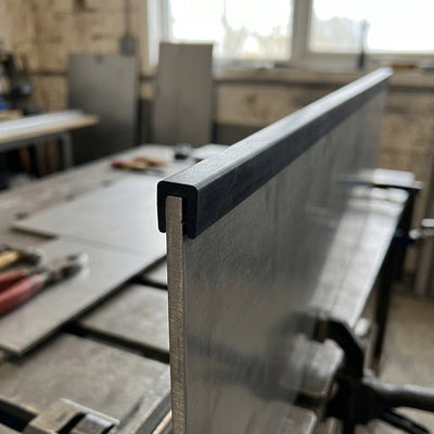 Square Rubber Edge Protector 6.4x6mm for 3mm Panels - 50m EPDM