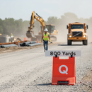 Light Gray 800 Yards Heavy Duty Supplementary Plate for Road Signs