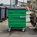 1100 Litre Wheeled Bin with Frontal Lift Bar and RFID Chip Slot