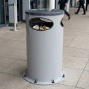 80 Litre Limited Aperture Blast Resistant Litter Bin with Fitted Lid