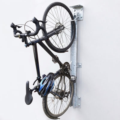 Vertical cycle trough wall-mounted storage