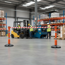 Dark Gray Premium 9m Free Standing Retractable Barrier Kit for Safety