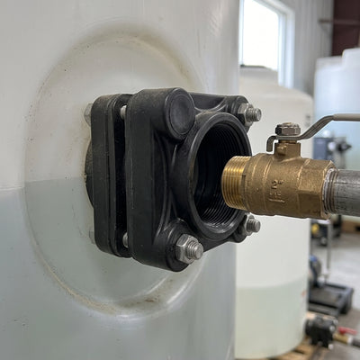 2" Female Bolted Tank Flange – Polypropylene