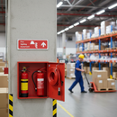 Dark Gray Premium Fire Equipment Safety Signs - Upwards Arrow Directional Signage