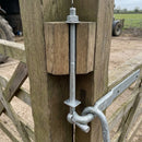 Galvanised Hook to Bolt with Welded Washer 400mm
