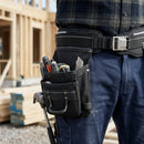 Craftsmen Tool Belt with Reinforced Pouches - Black