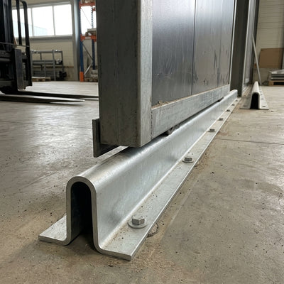 Galvanised Steel Bottom Track 87mm Width