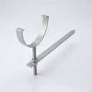 130mm Rise and Fall Gutter Bracket for Deepflow Aluminium System — RAL 9006