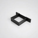 Aluminium Downpipe Clip 72×72mm with 5mm Wall Spacing — Textured Black