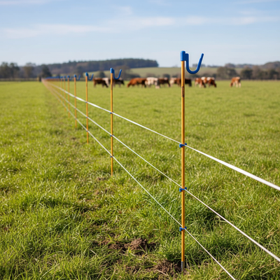 Premium Insulated Fence Pin 1300mm Metal Spike for Maximum Safety - Pack of 10