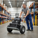 Premium 10 Inch Pneumatic Wheel Set with Steel Hub - 220kg Load Capacity, Ideal for Trolleys and Trailers