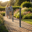 Dim Gray Premium Ornamental Bollard 76mm Diameter - 1000mm Above Ground