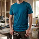 Classic Cotton Crew Neck Work T-Shirt - Ocean