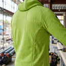 Full-Zip Thermal Midlayer Hoodie with Softshell Panels - Lime