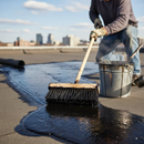 Light Slate Gray Premium Long Handle Tar Brush - Pack of 12 for Versatile Applications