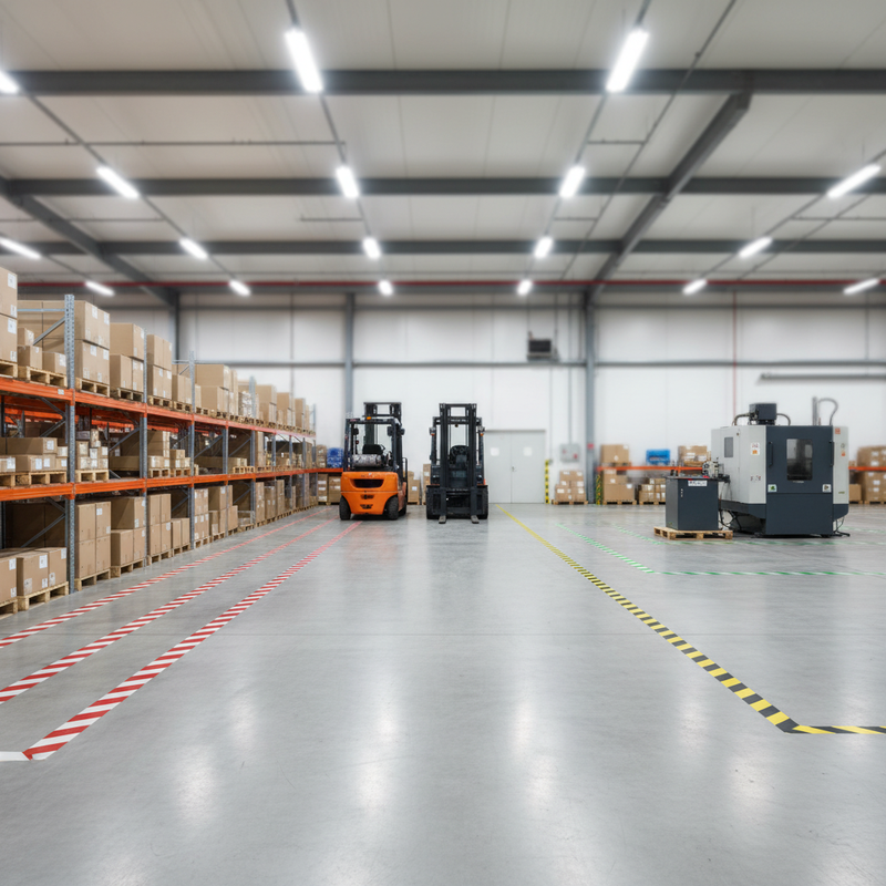 Dark Gray Premium Self Adhesive Floor Marking Tape - Striped, Multiple Colours