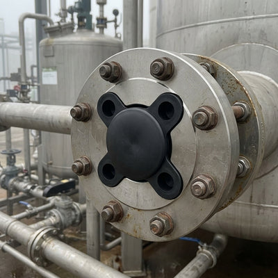 4" Class 900 Flange Stud Hole Insert - Black LDPE