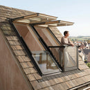 Double Balcony System 2220mm Triple Glazed Roof Window