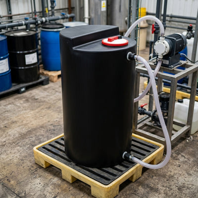 400 Litre Chemical Dosing Tank – MDPE with Stepped Top