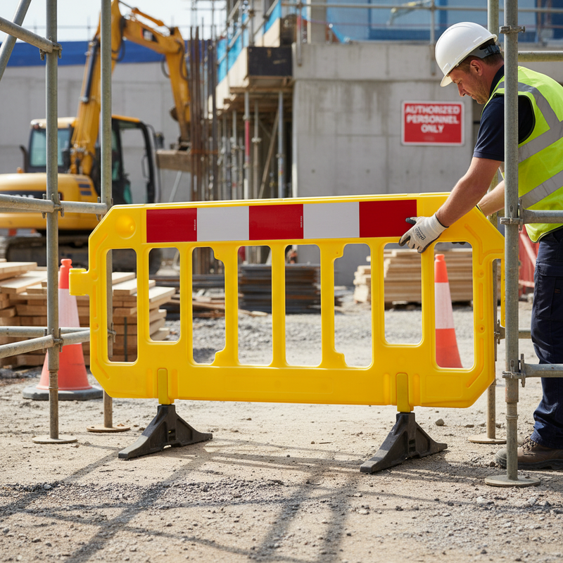 Rosy Brown High-Performance Chapter 8 Road Barrier - Yellow