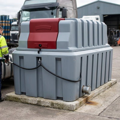 2500 Litre Bunded Plastic Diesel Storage Tank with Pump Kit