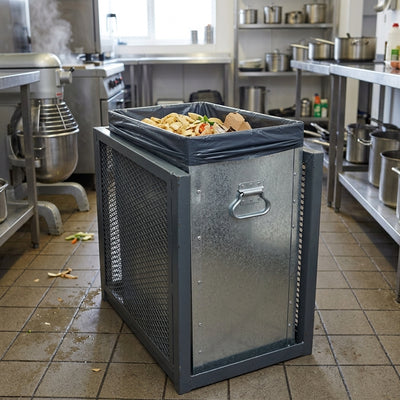 98 Litre Galvanised Steel Bin Liner with Handles
