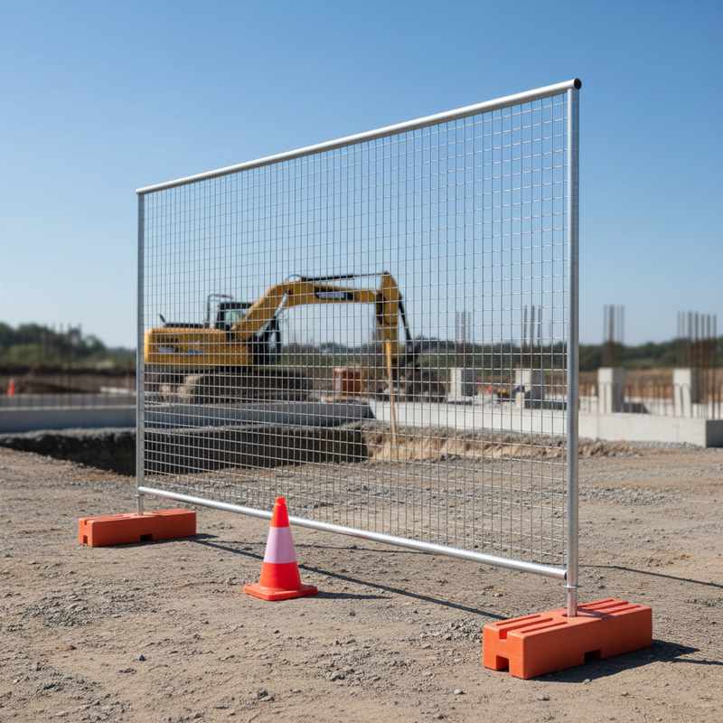 Dark Gray Heavy Duty 3m x 2m Mesh Fence for Enhanced Safety and Security