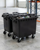 660 Litre 4-Wheeled Bin – Pack of 3 – Polyethylene
