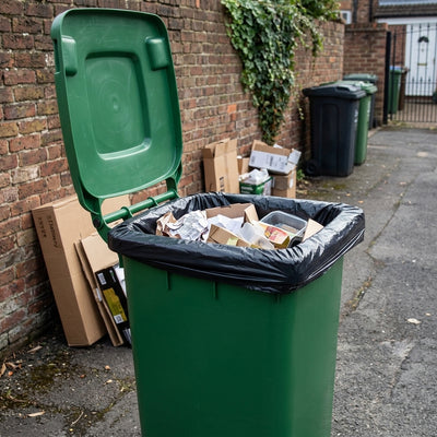 240L Black Recycled Degradable Wheelie Bin Liners – 52 Per Box