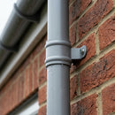 Aluminium Downpipe Length Eared Socket 63mm Dia x 3m