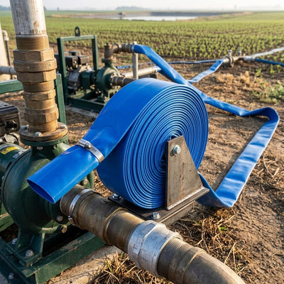 2" Blue PVC Layflat Delivery Hose – 100m Coil