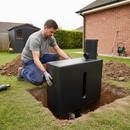 Dim Gray Premium Slim Upright Underground 280 Litre Water Tank