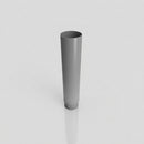 Aluminium Flush Joint Downpipe Sample — RAL 7037 / 76mmØ