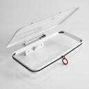 430 x 440 x 125mm wall-mounted steel sackholder white (view 2)
