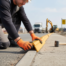 Gray Premium Temporary Kerb Protection Solution for Construction Sites