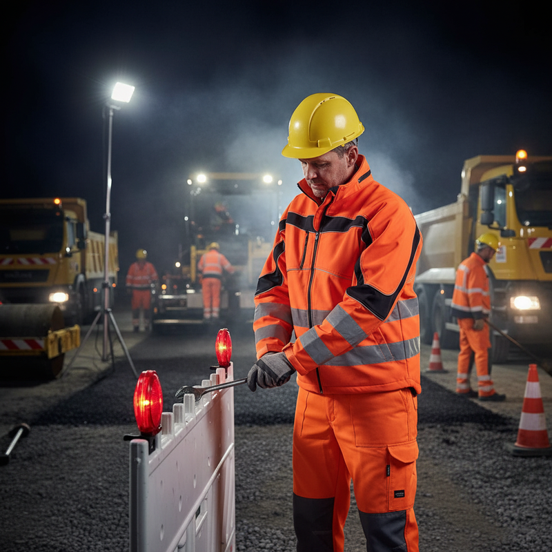 Dark Slate Gray Premium Hi-Vis Soft Shell Jacket - Lightweight, Windproof & Breathable