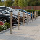 Dark Gray Premium Galvanised Steel Ornamental Bollard - 114mm Diameter, 1000mm Height