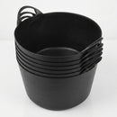 30-Litre Flexible Plastic Trug – Pack of 5 – Stackable (view 2)