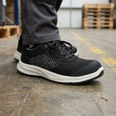 S3L Composite Toe Safety Shoe with Slip-Resistant Sole - Black