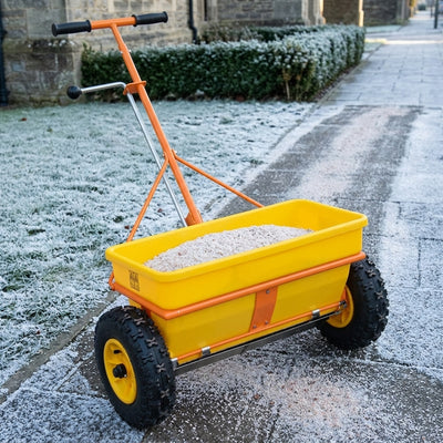 35 litre Push-Along Grit & Salt Spreader with 600mm Spread Width