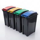 25-litre Lift Bin with Coloured Lid – Slimline Waste Segregation (view 2)