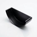 Half Round Aluminium Gutter Stop End - 125mm — RAL 9005