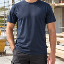 Moisture Wicking Polyester Work T-Shirt - Navy
