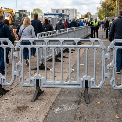 2 Metre HDPE Crowd Safety Barrier with Swivel Feet