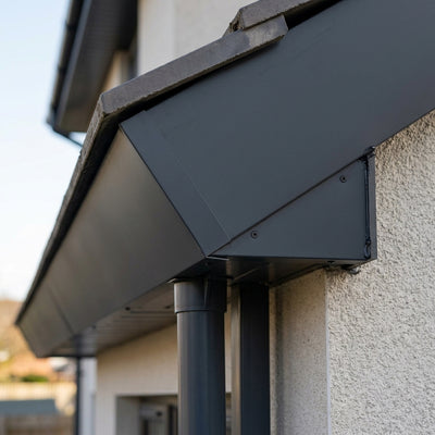 V Return Aluminium Fascia Board 30mm 45° 3m