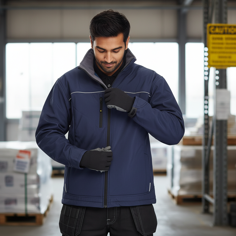 Dark Slate Gray High-Performance Softshell Jacket - Water Resistant and Windproof