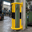 1000 x 350 x 300mm Wall Mounted Pipe Protector Yellow/Black